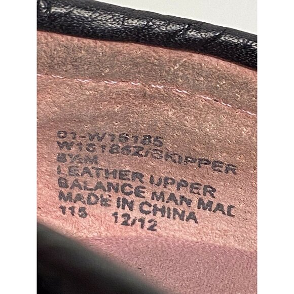 White Mountain Womens Black Pebble Leather Driving Loafers Size 8.5M - Picture 7 of 7